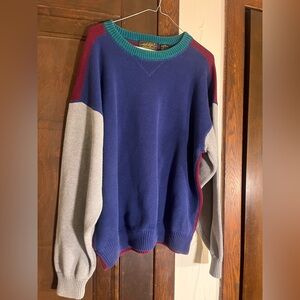 Vtg 100% Cotton Eddie Bauer Sweater